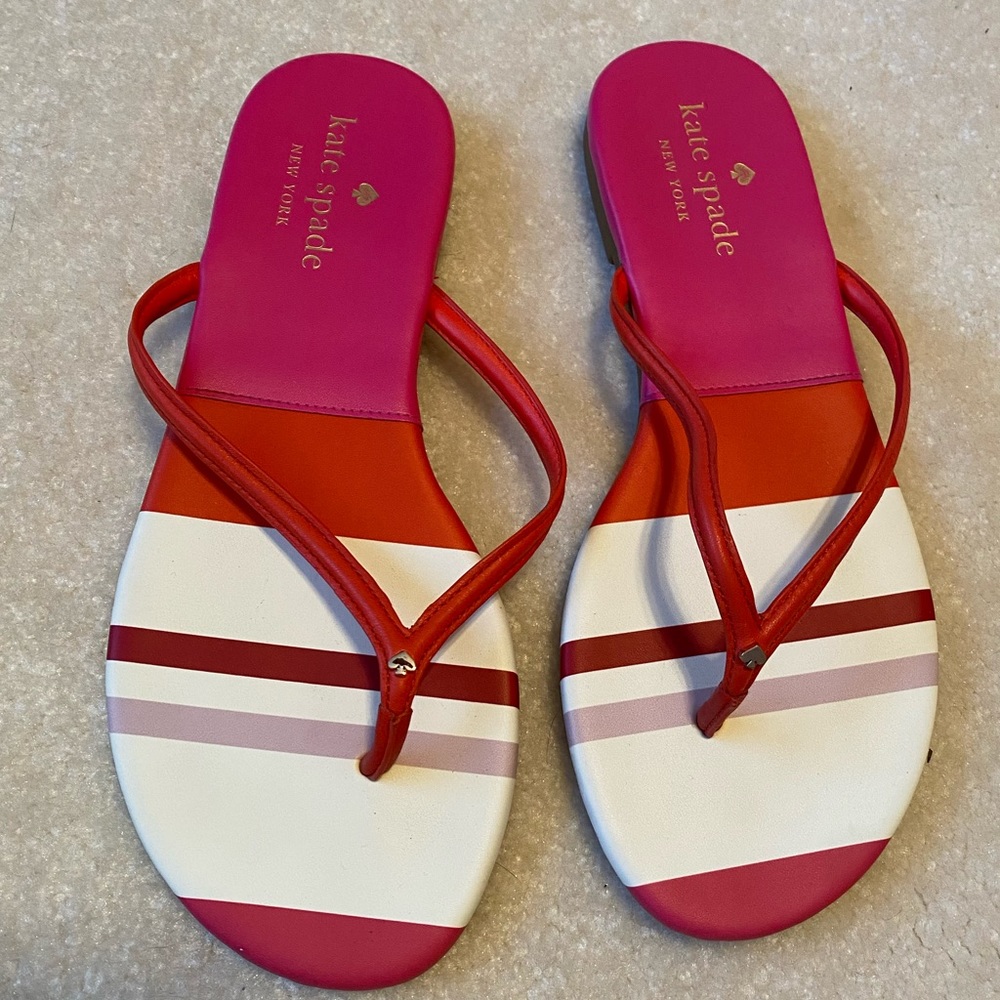 Kate Spade Pink Cabana Sandals (size 6)